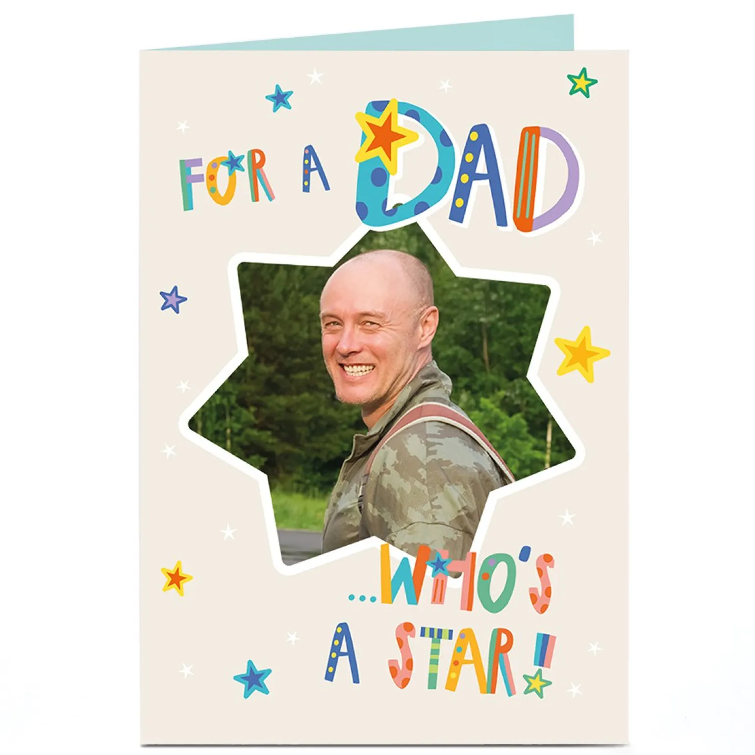 Photo Father's Day Card - For A Dad Who's A Star