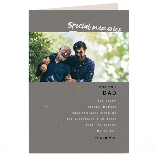 Photo Father's Day Card - Special Memories Poem