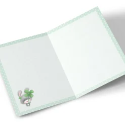 Photo Good Luck Card - Rabbit & Clover