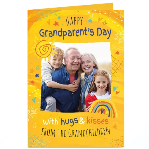 Photo Grandparents Day Card - Hugs & Kisses