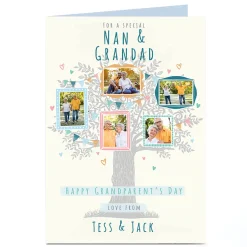 Photo Grandparents Day Card - Silver Tree