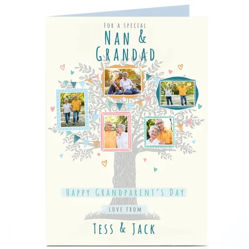 Photo Grandparents Day Card - Silver Tree