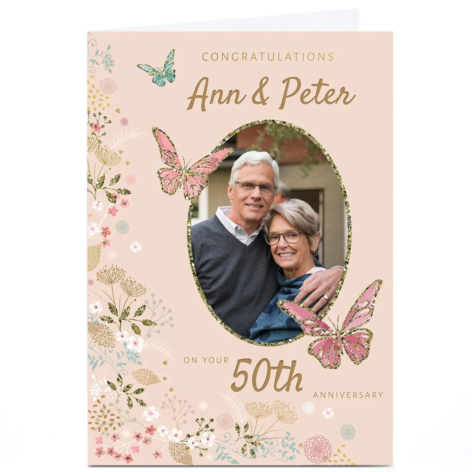 Photo Kerry Spurling Anniversary Card - 50th Anniversary