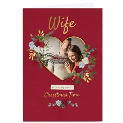 Photo Kerry Spurling Christmas Card - Wife Heart