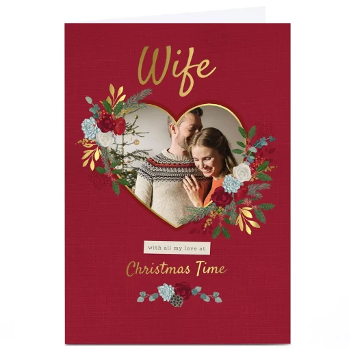 Photo Kerry Spurling Christmas Card - Wife Heart