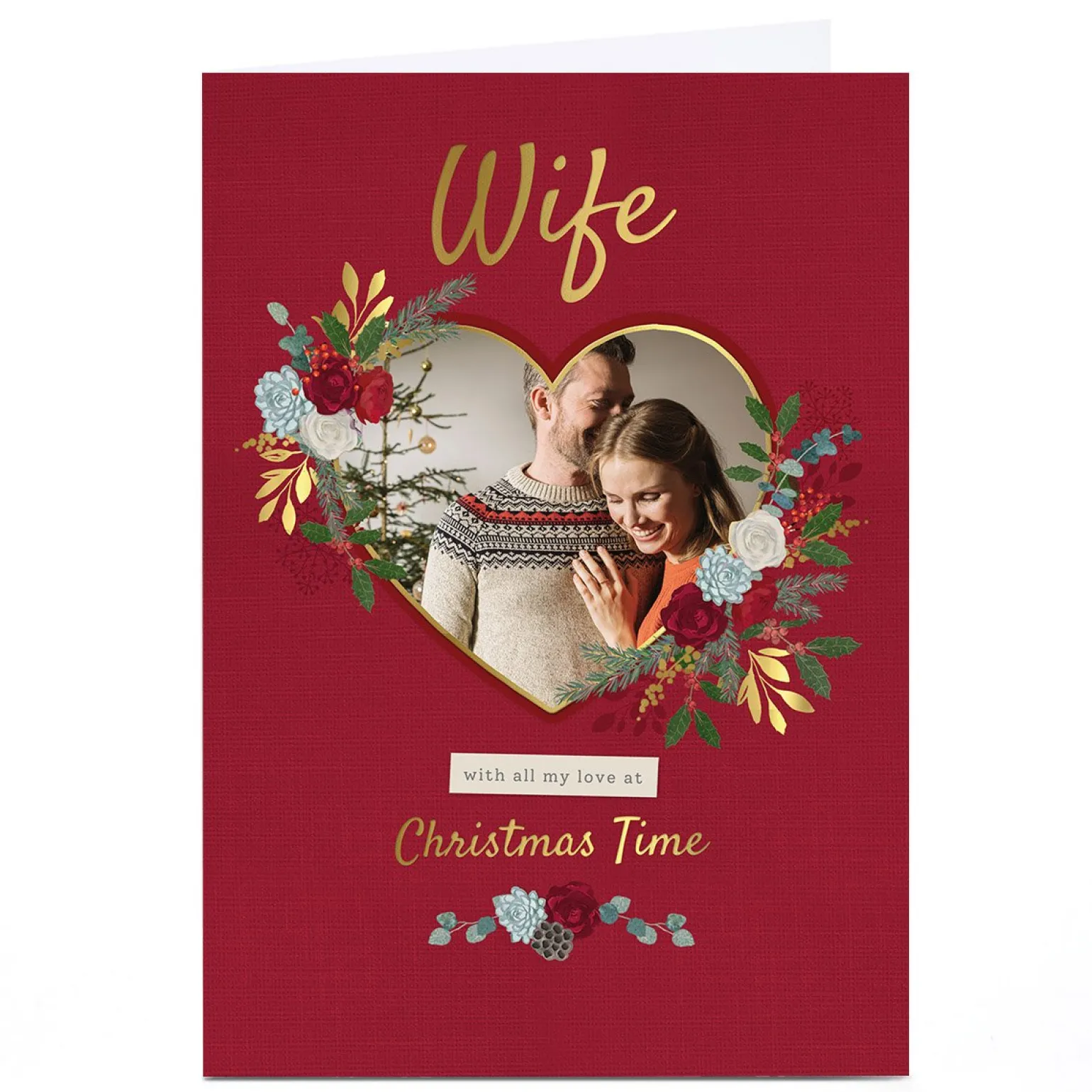 Photo Kerry Spurling Christmas Card - Wife Heart