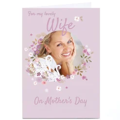 Photo Kerry Spurling Mother's Day Card - Wife, Swans
