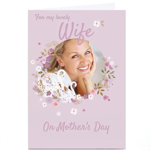 Photo Kerry Spurling Mother's Day Card - Wife, Swans