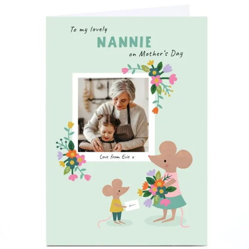 Photo Lemon & Sugar Mother's Day Card - Nannie Mouse