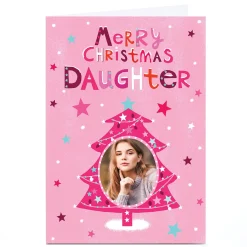 Photo Lindsay Kirby Christmas Card - Pink Tree, Daughter