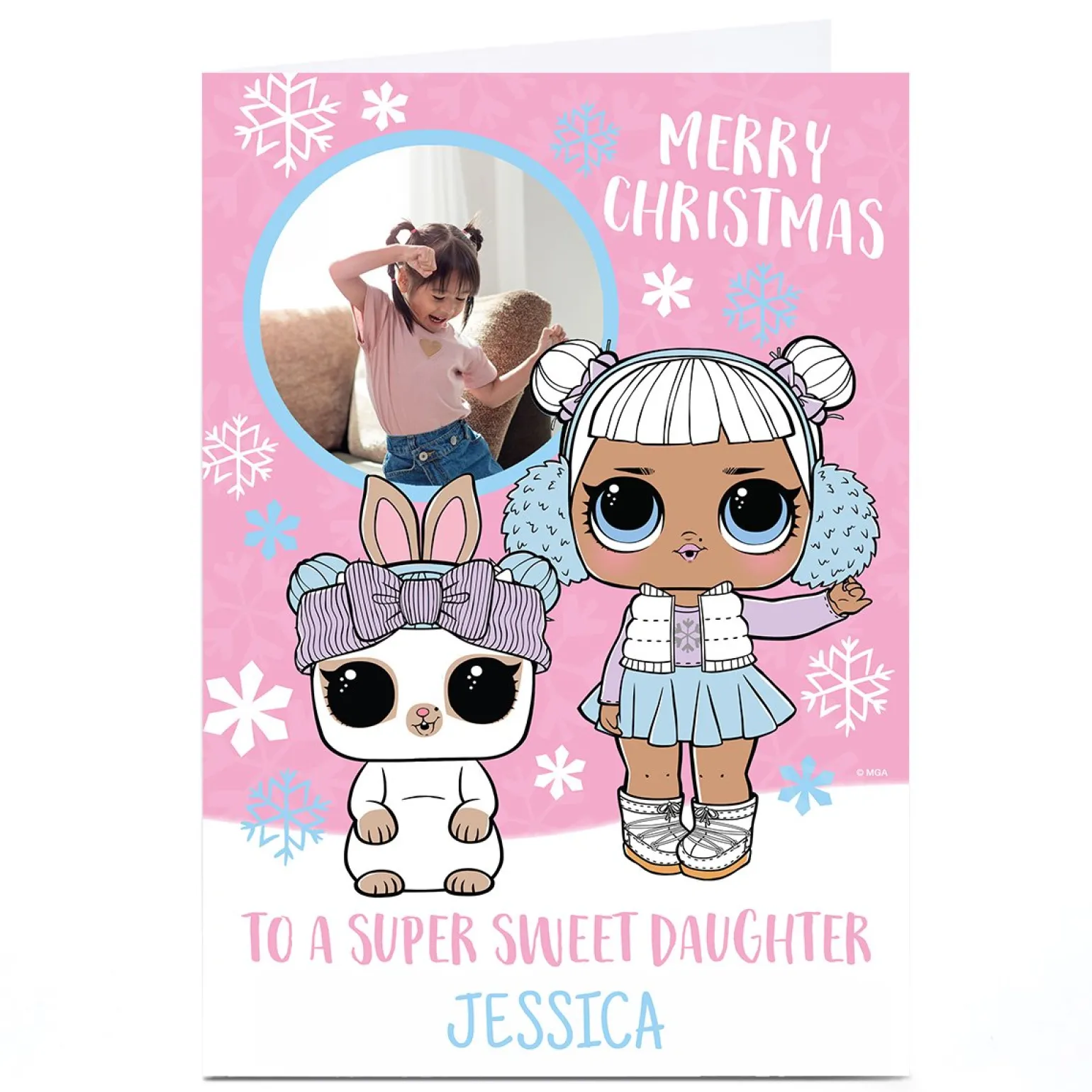 Photo L.O.L. Surprise! Christmas Card - Daughter