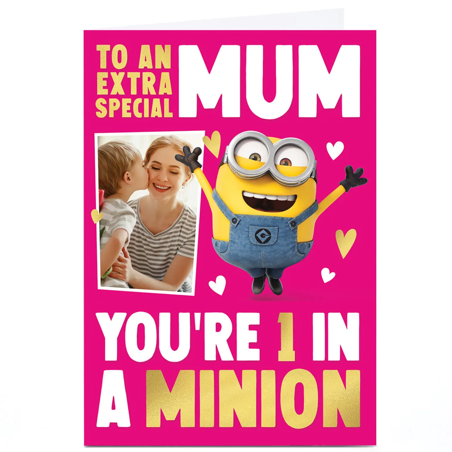 Photo Minions Mother's Day Card - Extra Special 1 in a Minion Mum
