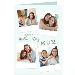 Photo Mother's Day Card - 4 Polaroid Pictures, Mum