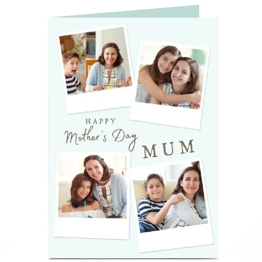 Photo Mother's Day Card - 4 Polaroid Pictures, Mum