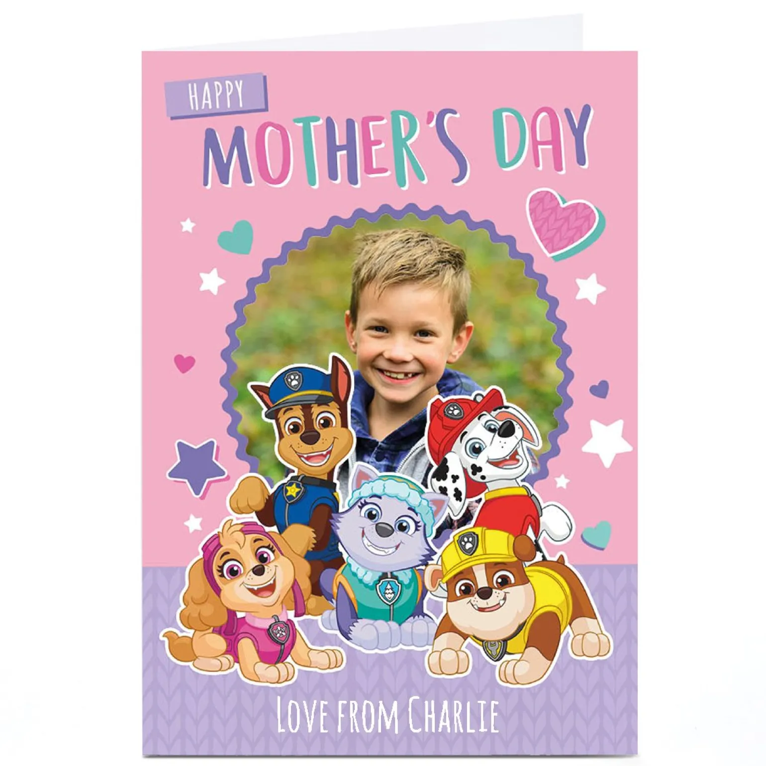Photo Paw Patrol Mother's Day Card - Paw Patrol Photo Upload