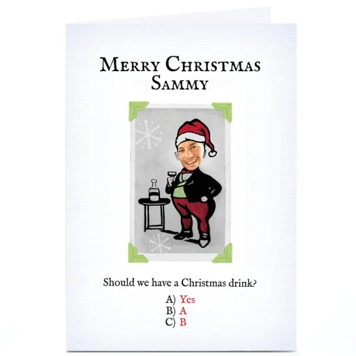 Photo PG Quips Christmas Card - Christmas Drink?