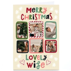 Photo Stevie Studio Christmas Card - 6 Festive Frames, Lovely Wife