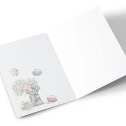 Photo Tatty Teddy Birthday Card - Floating Balloons, Sister in Law