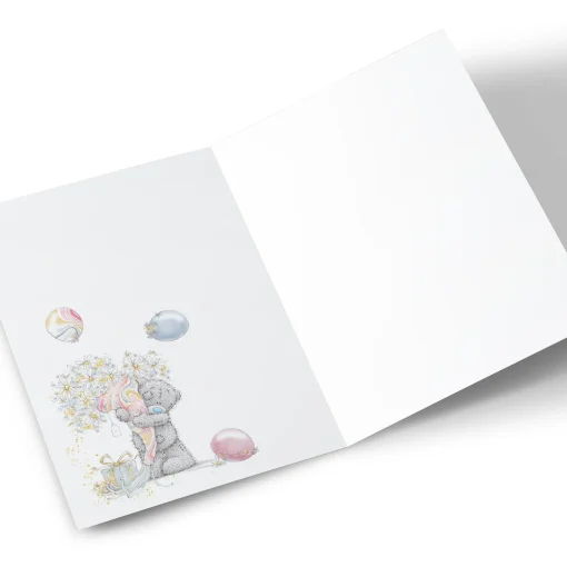 Photo Tatty Teddy Birthday Card - Floating Balloons, Sister in Law