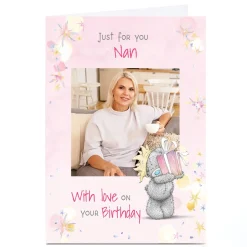 Photo Tatty Teddy Birthday Card - Just for You, Nan