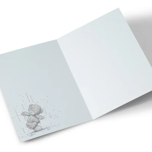 Photo Tatty Teddy Birthday Card - Bear with Flying Balloons