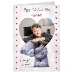 Photo Tatty Teddy Valentine's Day Card - I Love You So Much, Husband