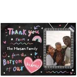 Photo Thank You Card - From The bottom of our Hearts