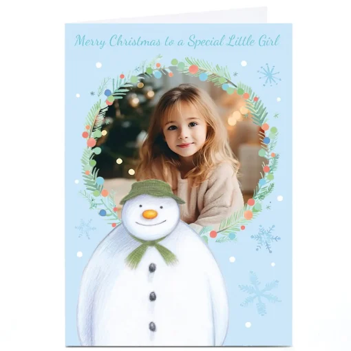 Photo The Snowman Christmas Card - Special Little Girl