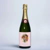 Photo Upload Champagne - Pink Floral Circle
