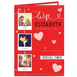 Photo Valentine's Card - Wife Polaroid