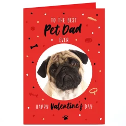 Photo Valentine's Day Card - From the Pet, Best Pet Dad