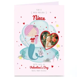 Photo Valentine's Day Card - Mer-Mazing Niece