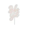 Pink Baby Girl Acrylic Cake Topper