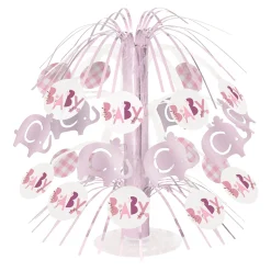 Pink Elephant Baby Shower Accessories Kit
