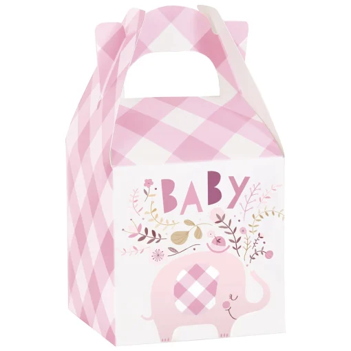 Pink Elephant Baby Shower Accessories Kit