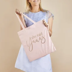 Pink She said Yaaas Tote Bag