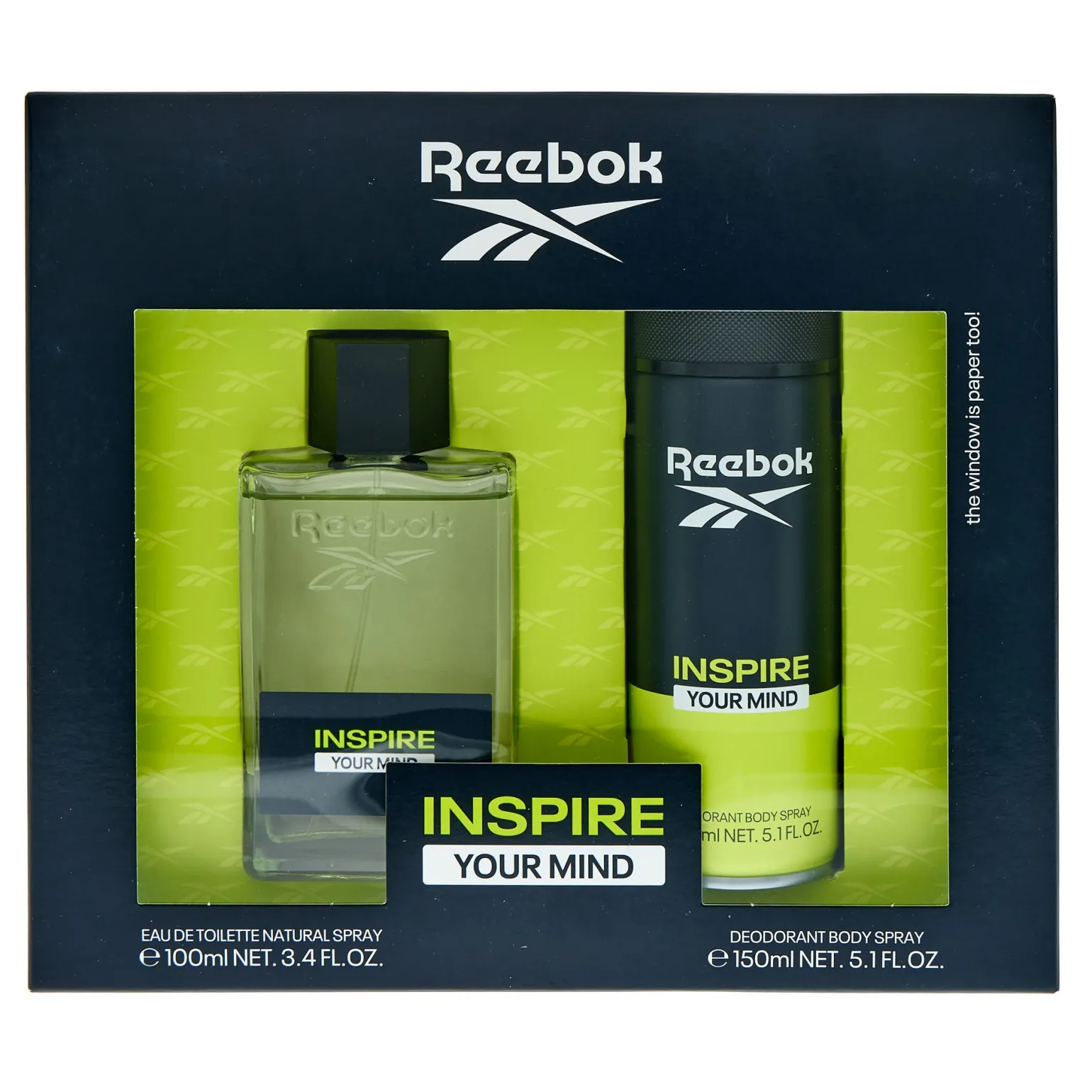 Reebok Inspire Your Mind Eau De Toilette & Deodorant Spray