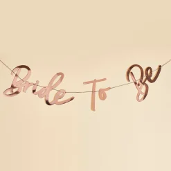 Rose Gold Bride To Be Card Banner