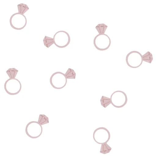 Rose Gold Ring Table Scatter