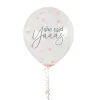 Rose Gold She Said Yaaas Confetti 12-Inch Latex Balloons - Pack of 5