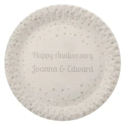 Star Confetti Personalised Party Plate