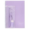 Stationery Essentials Lilac B5 Notebook & Pencil Case