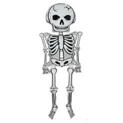 Super Size Air-Fill Skeleton Foil Balloon 2.71m