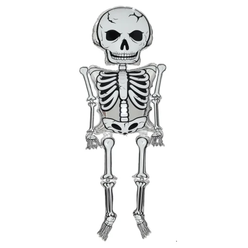 Super Size Air-Fill Skeleton Foil Balloon 2.71m