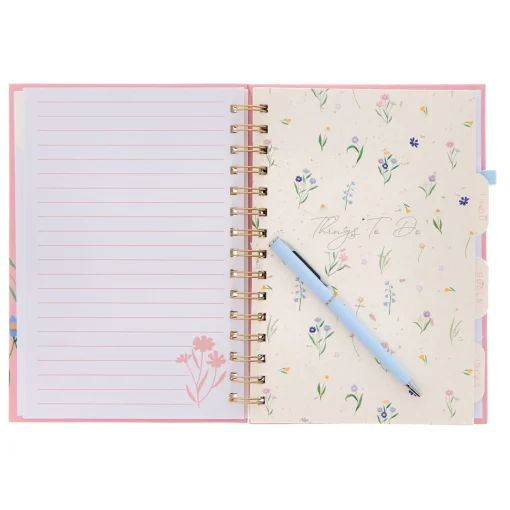 Thoughts & Ideas Floral A5 Organiser & Pen