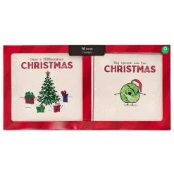 Tree & Sprouts Christmas Cards - Pack of 16 (2 Designs)