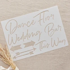 Wedding Letter Stencils - Pack of 4
