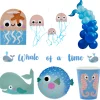 Whale Of A Time Party Tableware & Decorations Bundle - 8 Guests
