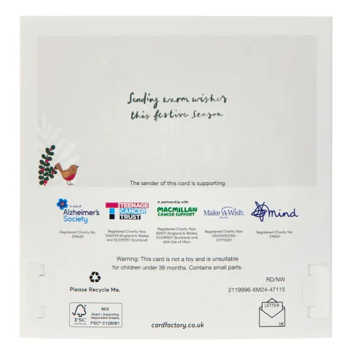 Woodland Scene Luxury Charity Christmas Cards - Pack of 6