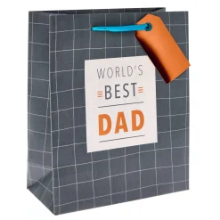 World's Best Dad Medium Portrait Gift Bag
